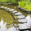 Door wallpaper Japanese garden pond stones M1405