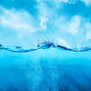 Door wallpaper wave, underwater M1481