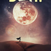 Door wallpaper full moon, saying motivation, desert M1498