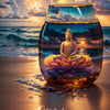 Door wallpaper sea, beach, Buddha, saying M1506