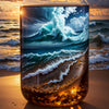 Door wallpaper sea, beach, bottle, water M1508