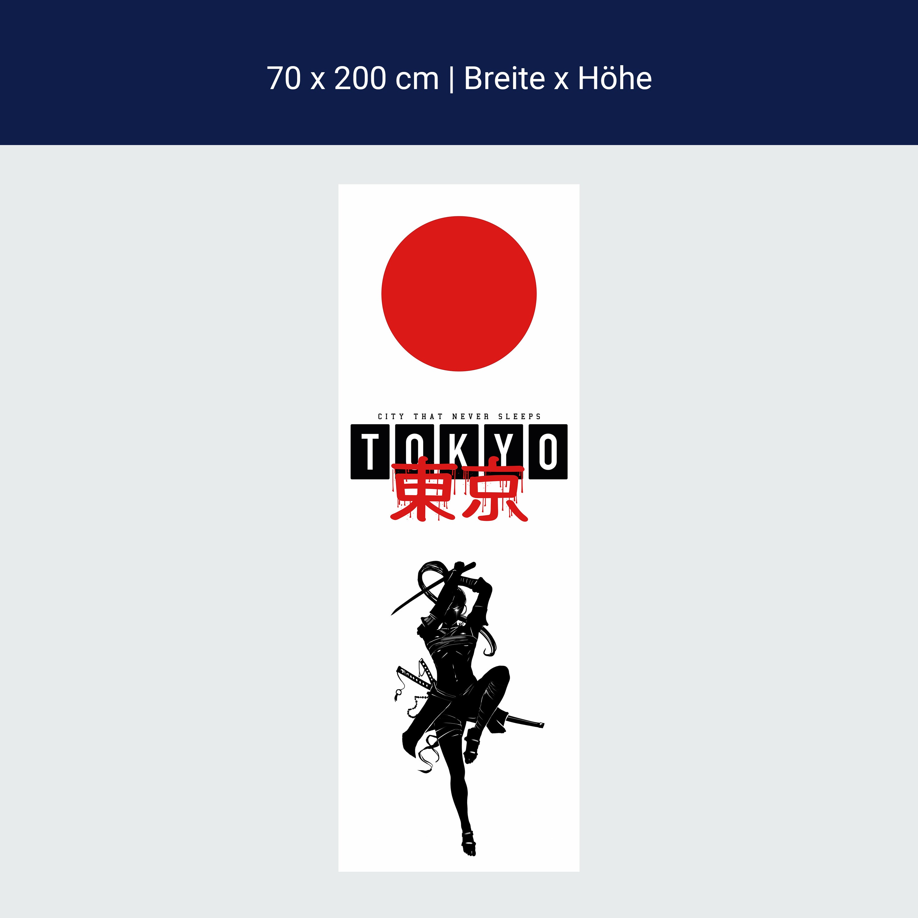 Türtapete Tokyo, Samurai, Anime M1516