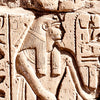 Runde Fototapete Wand mit Hieroglyphen M0004