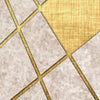 Runde Fototapete Abstrakte goldene Linien M0009