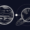 Panoramic photo wallpaper solar system, planets M0049