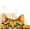 Panoramic photo wallpaper cats illustration M0050