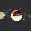 Panoramic photo wallpaper solar system, planets M0065