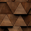 Panoramic photo wallpaper Geometric wood pattern M0091