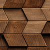 Panoramic photo wallpaper Geometric wood pattern M0093