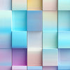 Panoramic photo wallpaper Abstract cubes M0097