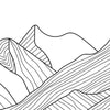 Panorama-Fototapete Minimalistische Berge M0113