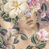 Photo wallpaper flowers pattern woman M6899