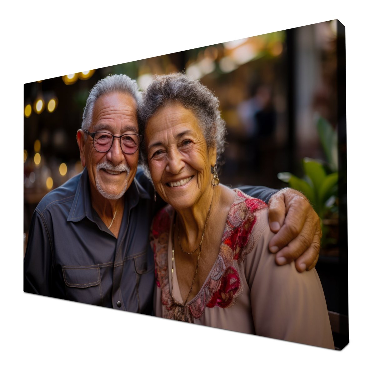 Your photo on canvas for grandma and grandpa