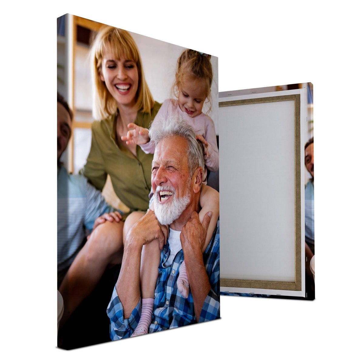Your photo on canvas for grandma and grandpa
