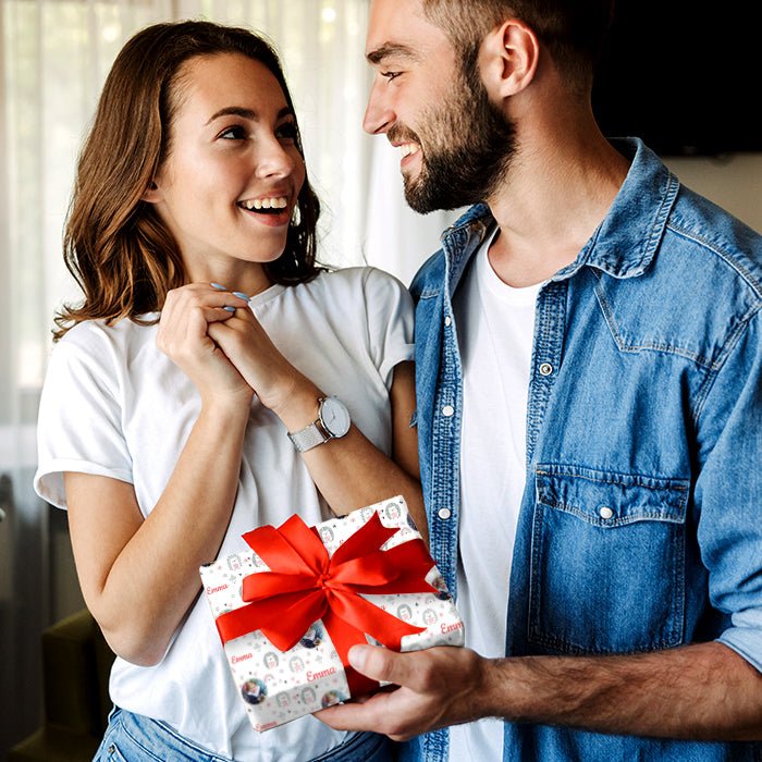 Geschenkpapier personalisiert Geschenkpapier Igel Mädchen - Bild 4