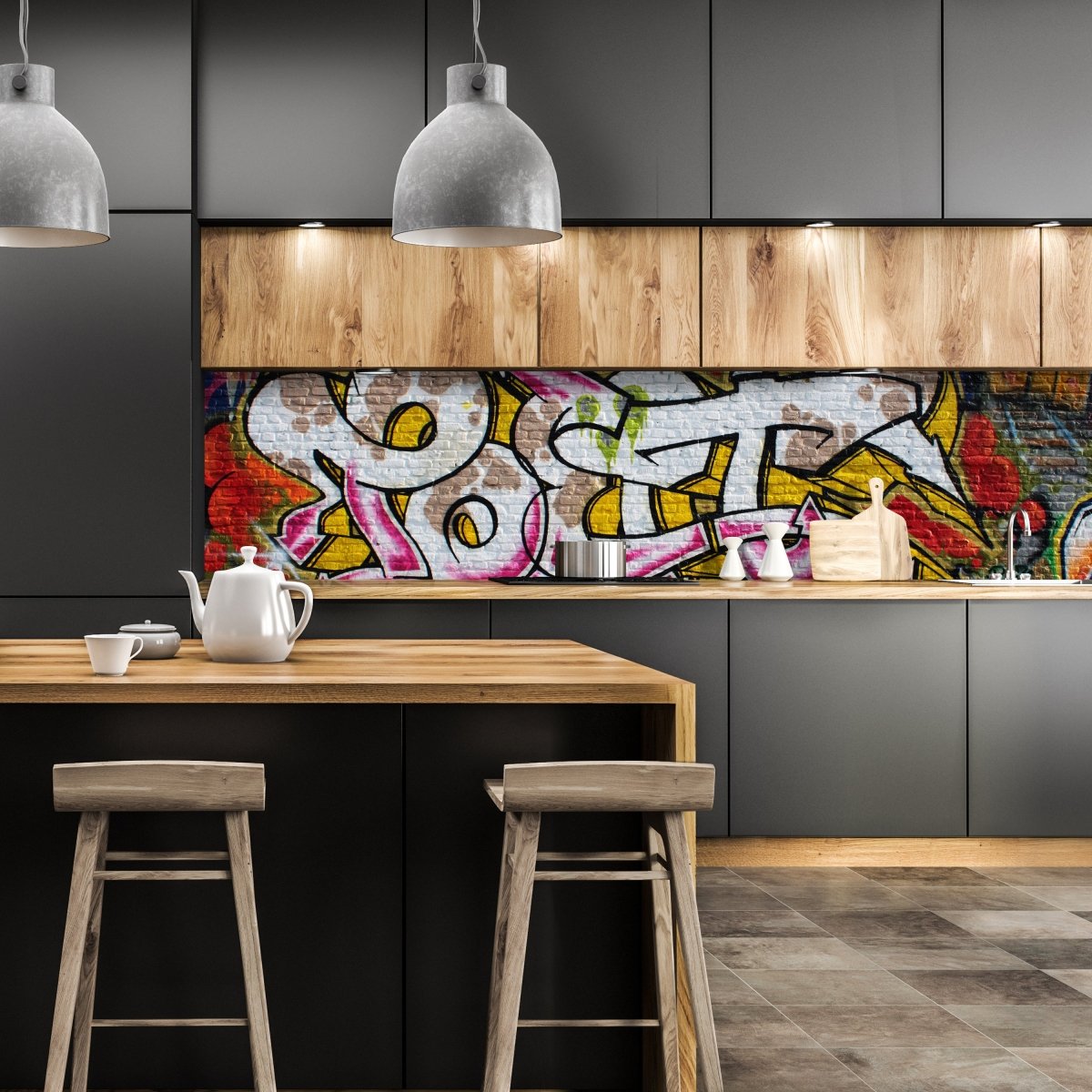 Küchenrückwand Graffiti Poet M0007 entdecken - Bild 1