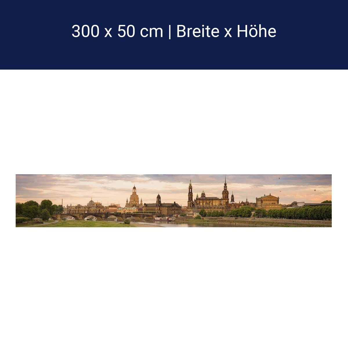 Panorama-Fototapete Blick auf Dresden, Altstadt M0009