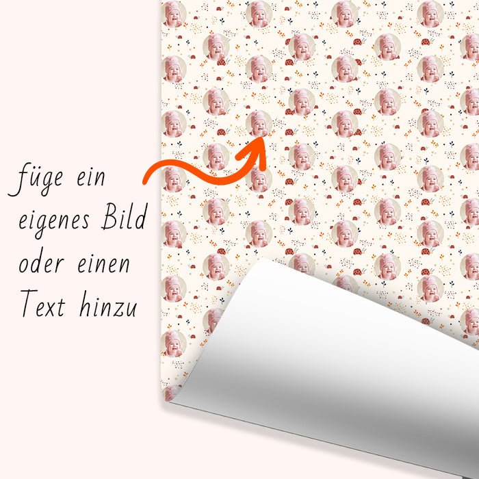 Geschenkpapier personalisiert Geschenkpapier Marienkäfer Baby - Bild 6