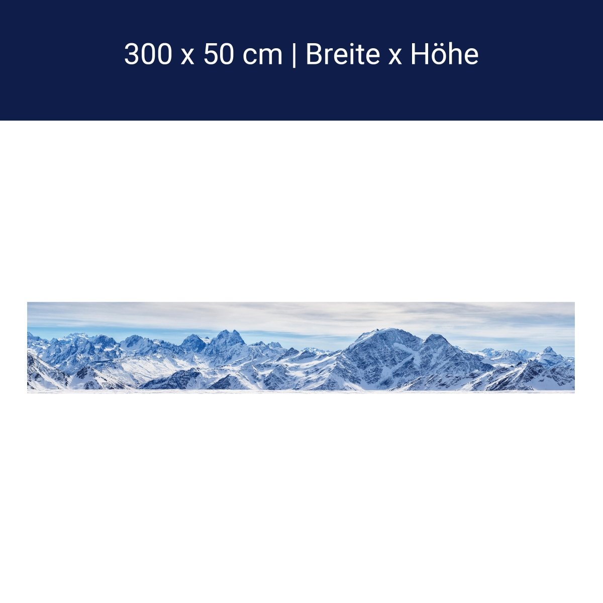 Panorama-Fototapete Berglandschaft im Winter M0010