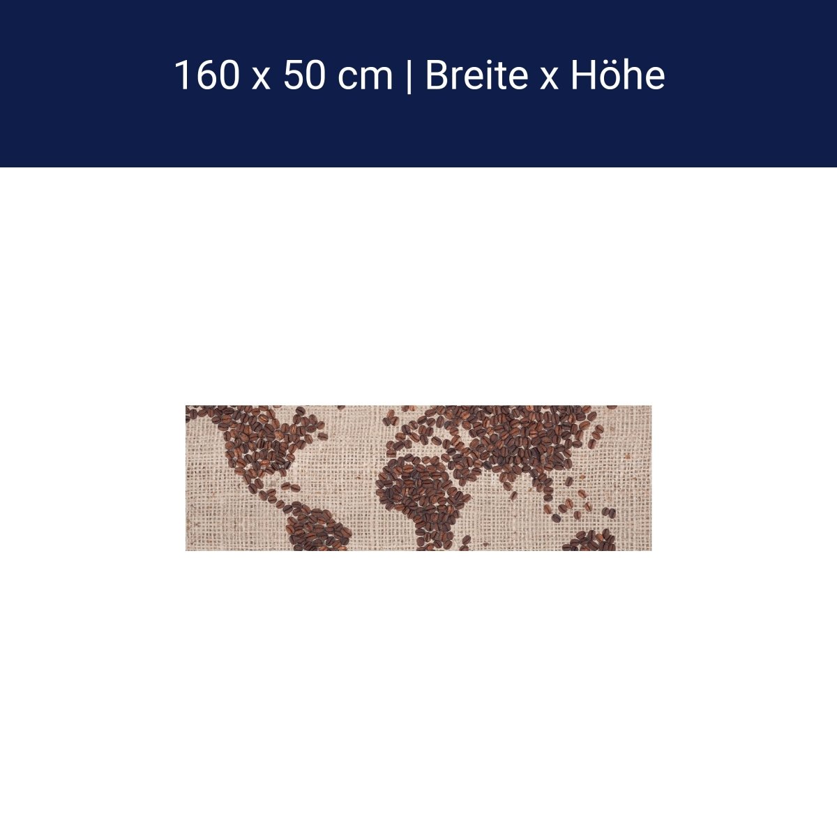 Küchenrückwand Weltkarte Kaffee M0012