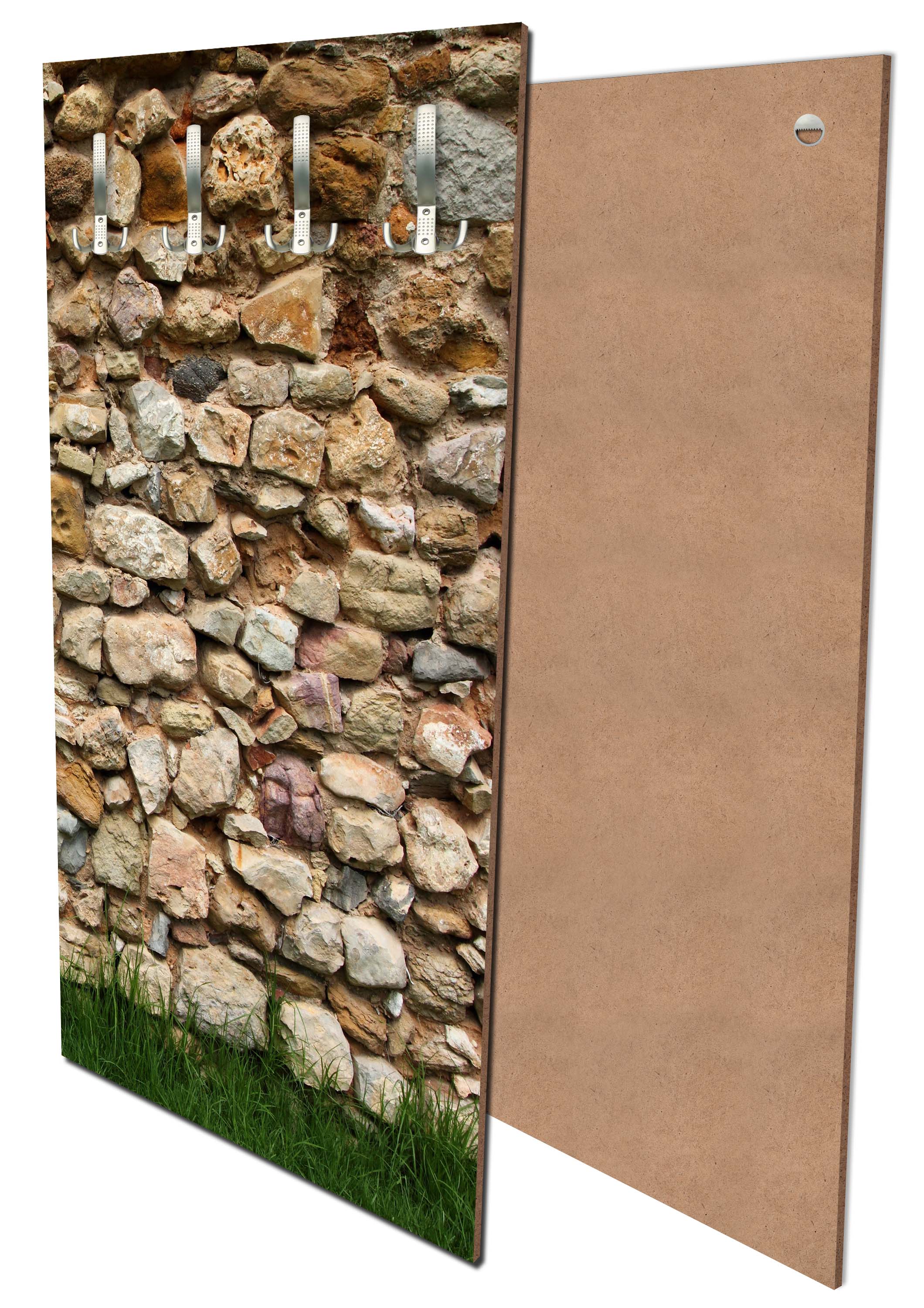Garderobe Steinmauer mit Gras M0015 entdecken - Bild 1