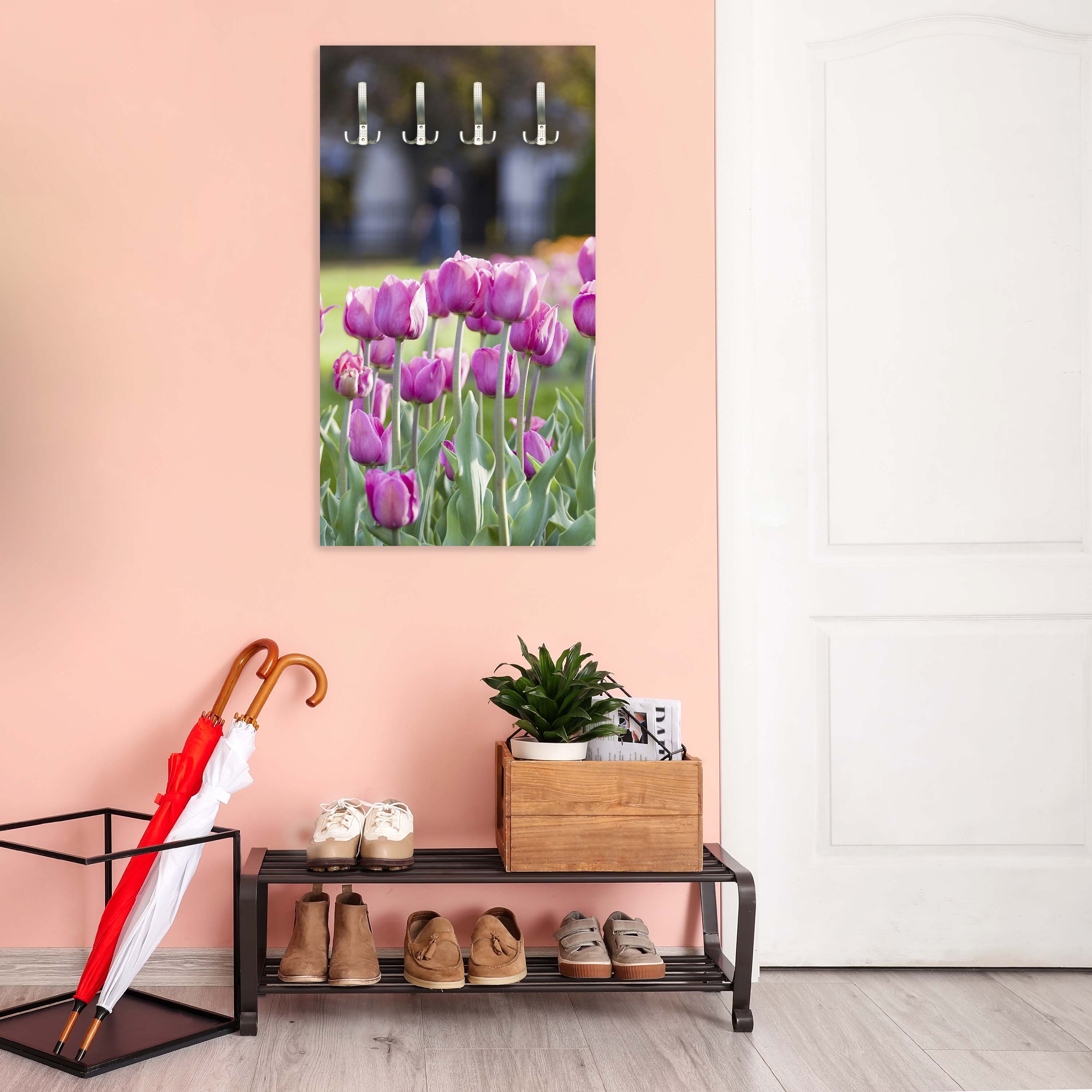 Garderobe Pinke Tulpen M0016 entdecken - Bild 6