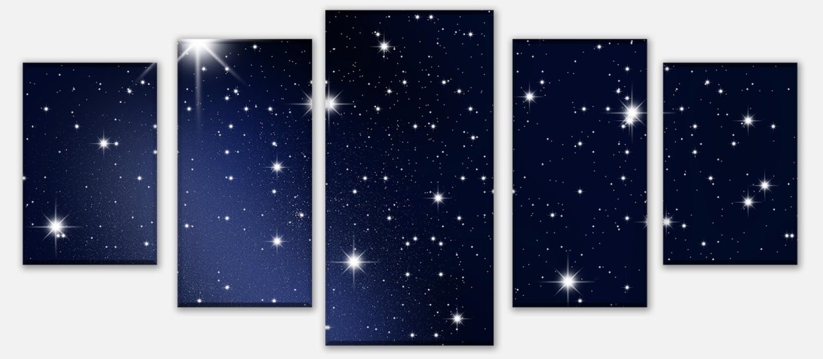 Leinwandbild Mehrteiler Sternenhimmel M0019 entdecken - Bild 1