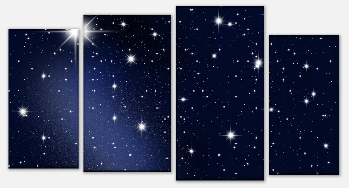 Canvas print Divider starry sky M0019