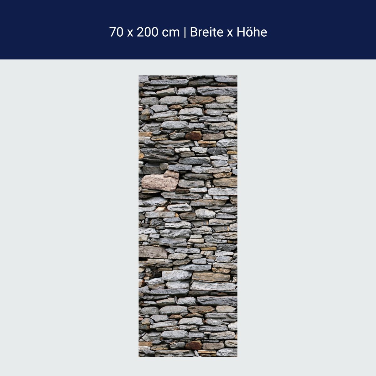 Stone Wall Shower Screen Gray M0022