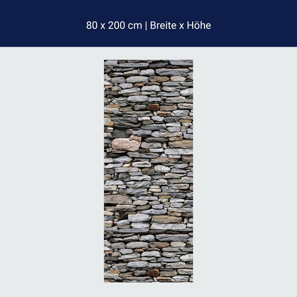 Stone Wall Shower Screen Gray M0022