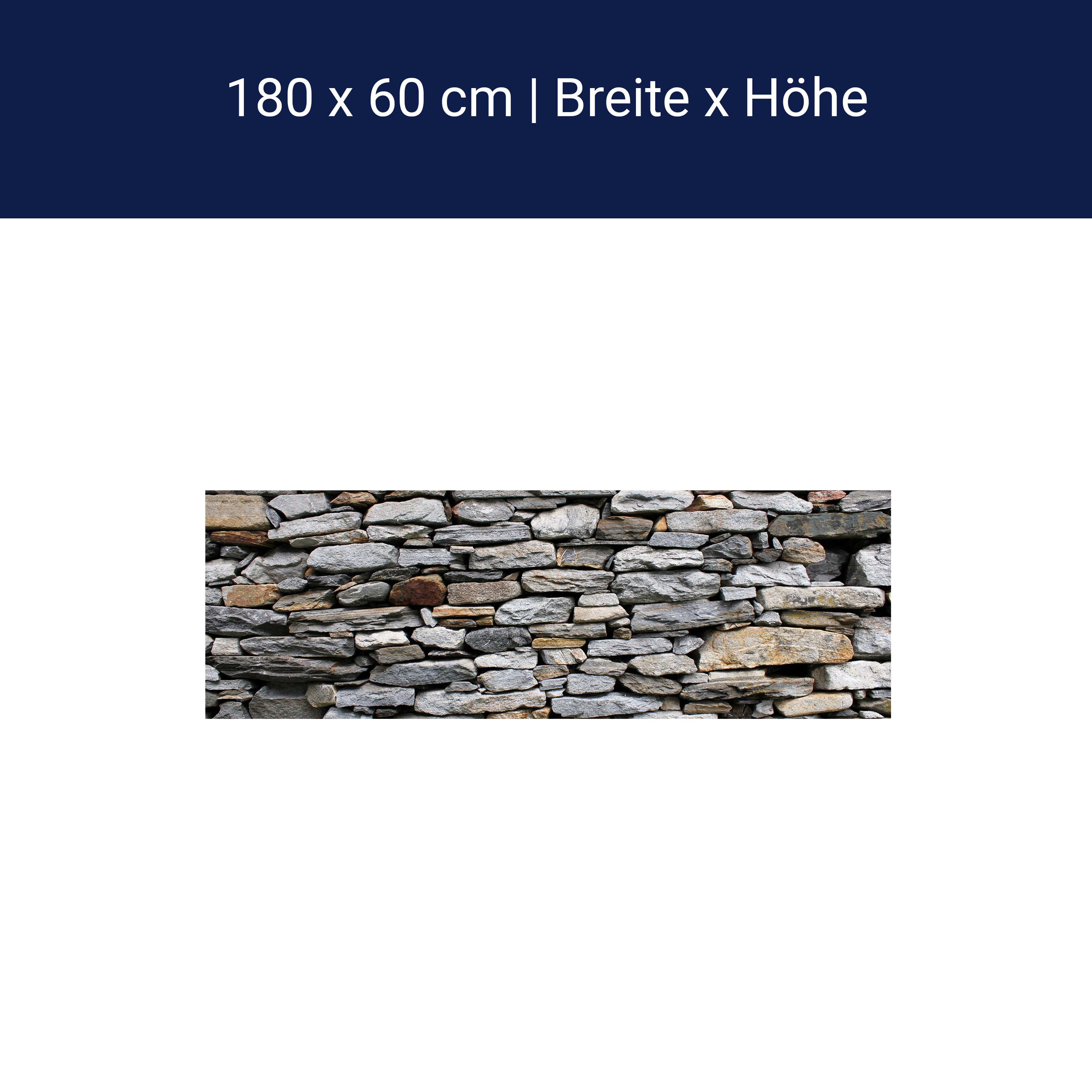 Crédence de cuisine Stone Wall Gris M0022
