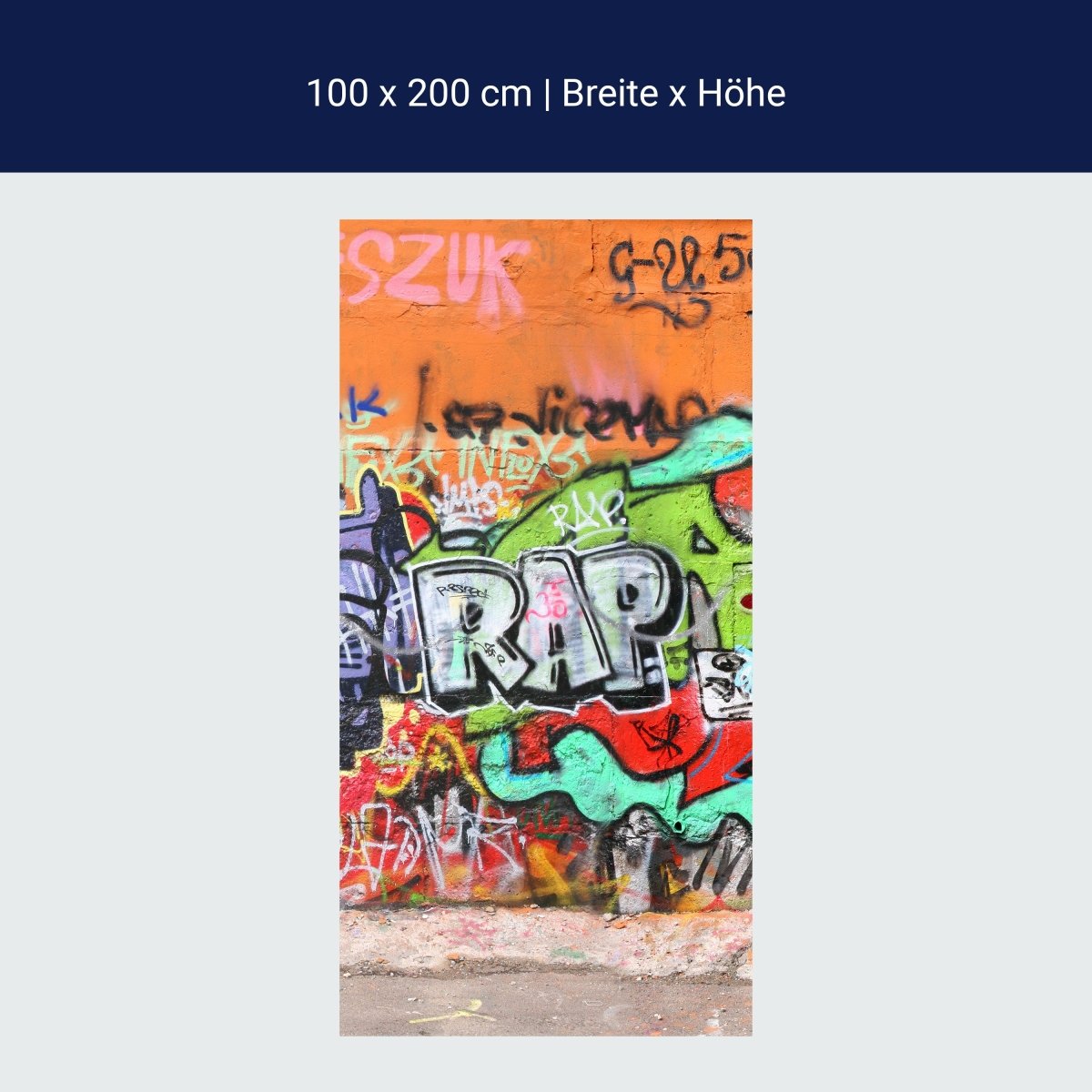Duschwand Graffiti 1 M0025