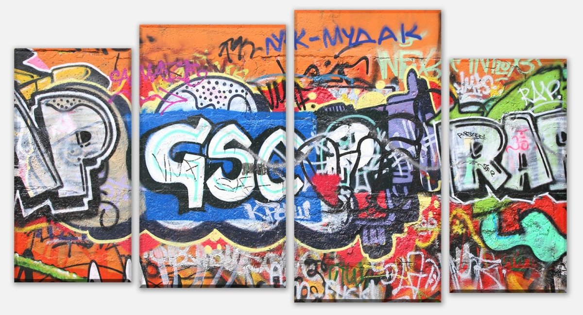 Leinwandbild Mehrteiler Graffiti 1 M0025