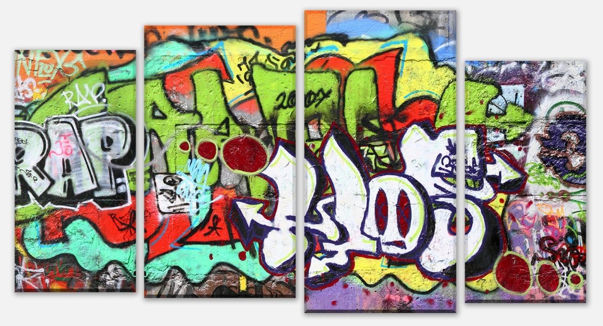 Tableau sur toile Diviseur Graffiti 2 M0026