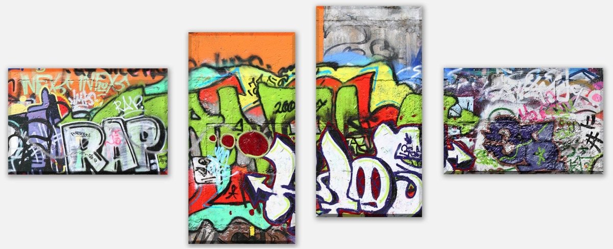 Leinwandbild Mehrteiler Graffiti 2 M0026