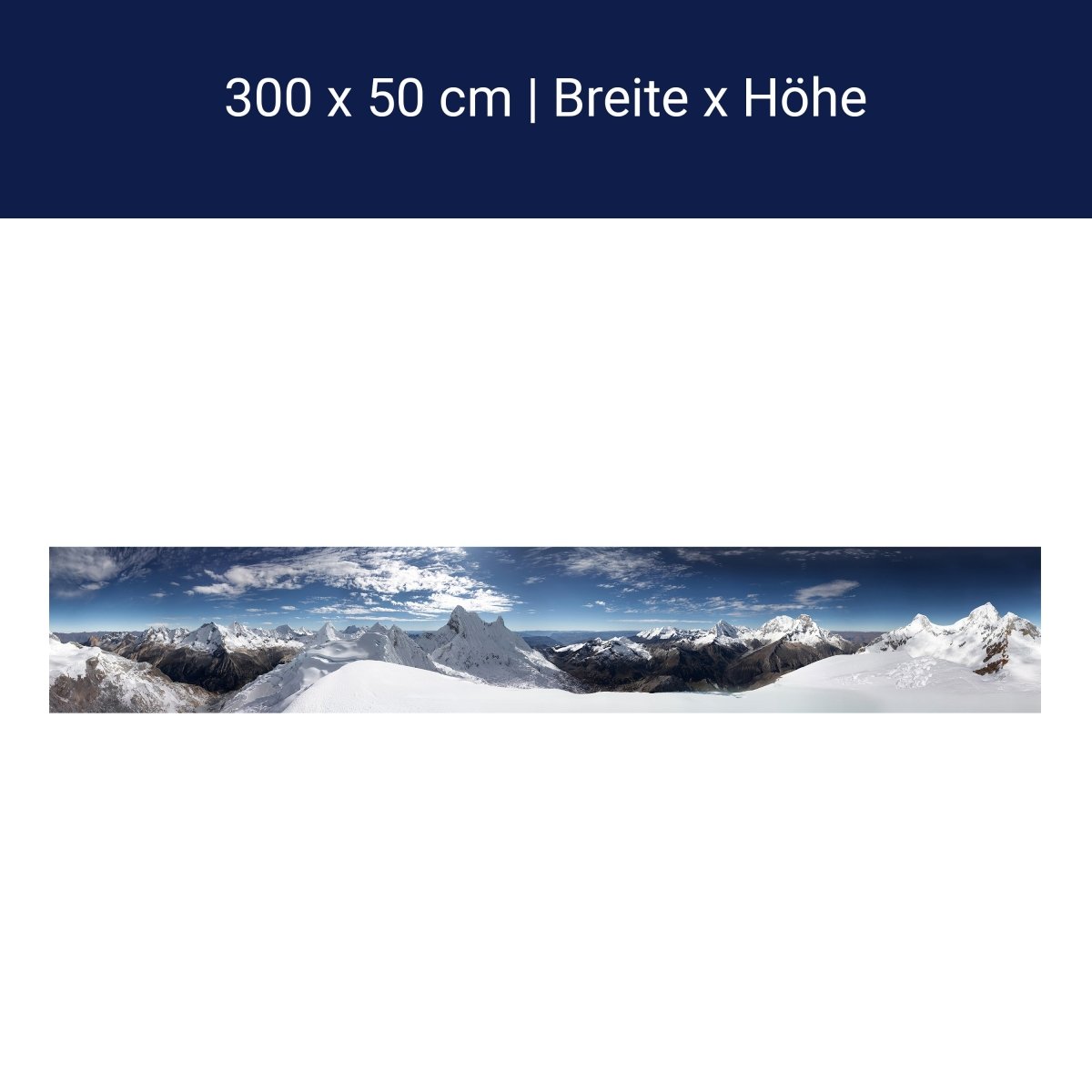 Panorama-Fototapete verschneite Berge M0027