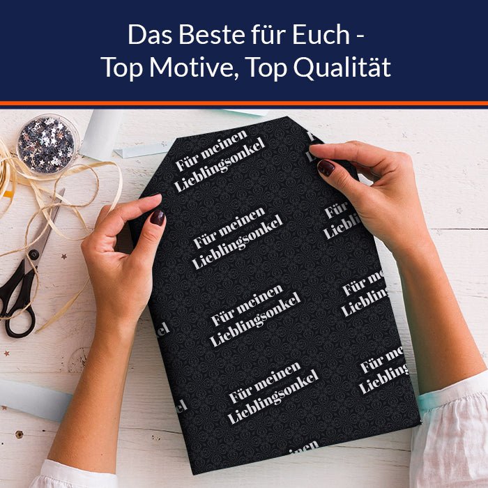 Geschenkpapier personalisiert Geschenkpapier Ornamente M0029 - Bild 5