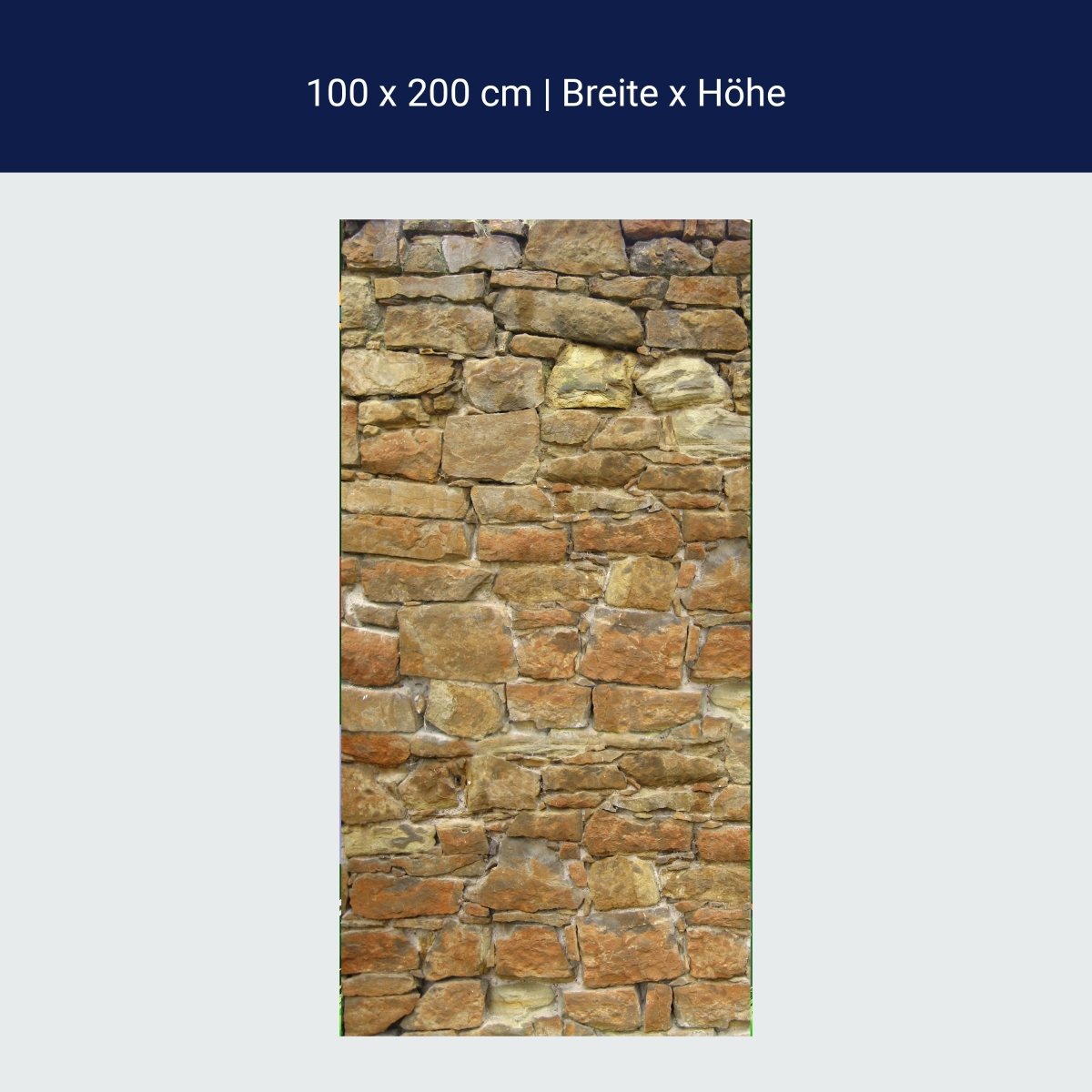 Türtapete Natursteinmauer M0032