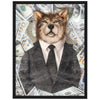 Poster Leit-Wolf im Anzug, Geld, Tiere M0036