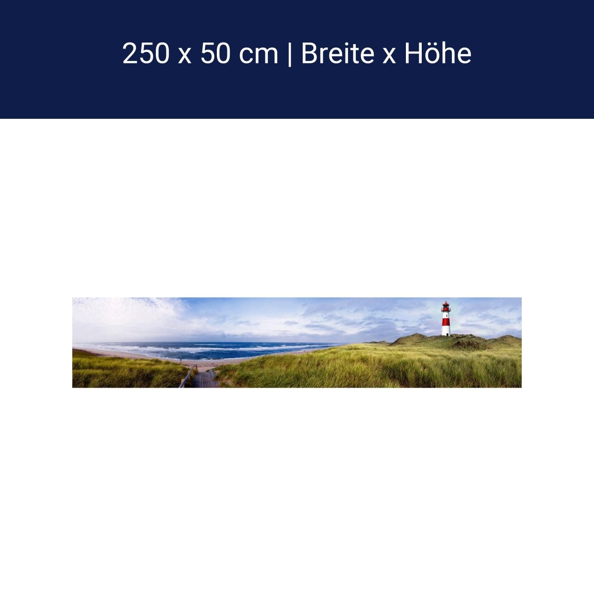 Panorama-Fototapete Strand auf Sylt M0036