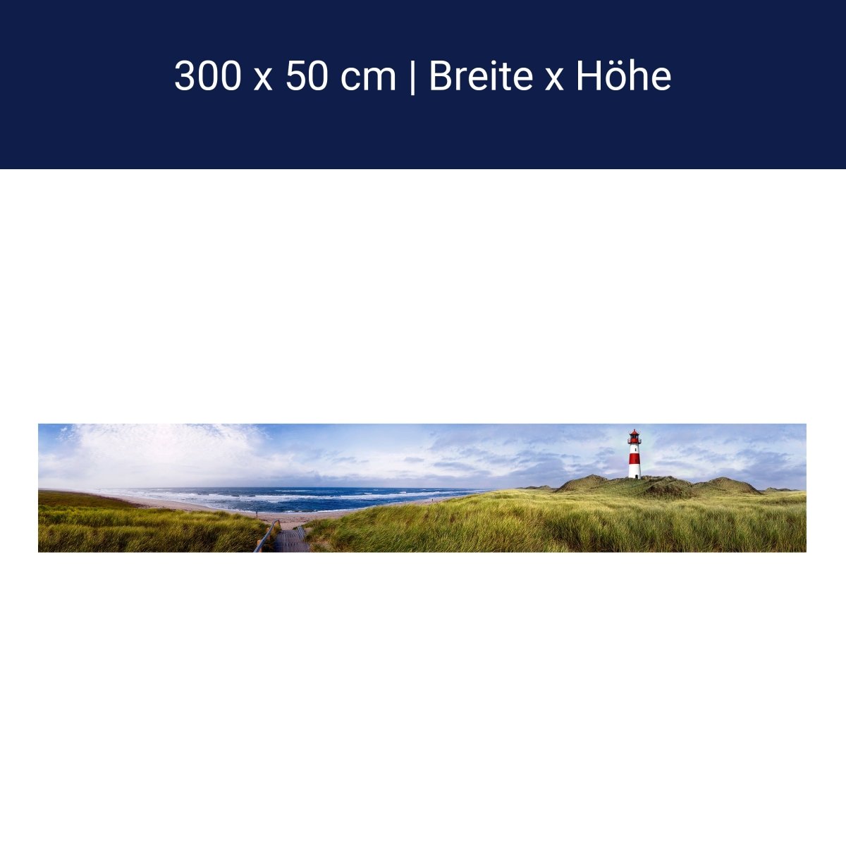 Panorama-Fototapete Strand auf Sylt M0036