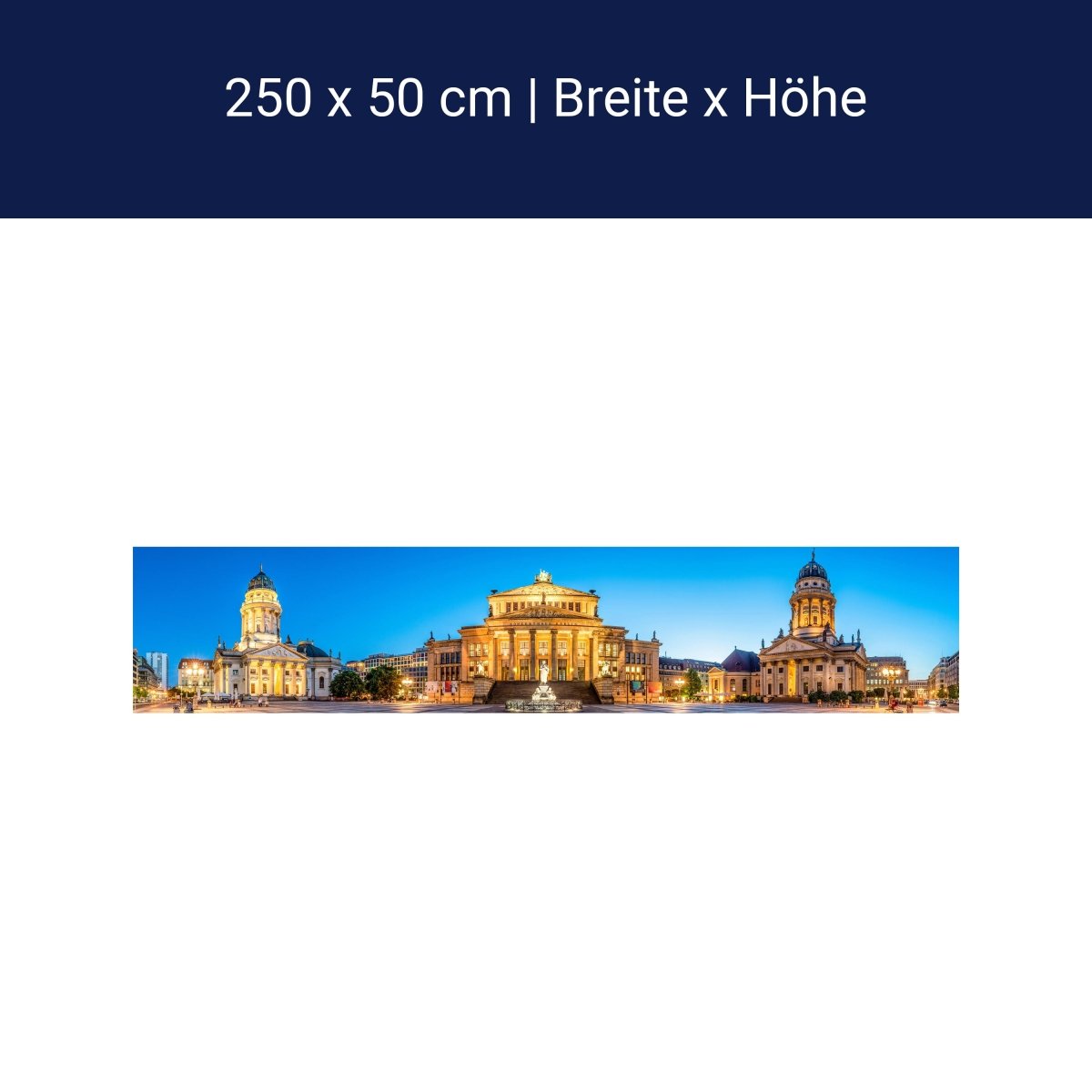 Panoramic photo wallpaper Gendarmenmarkt in Berlin M0040