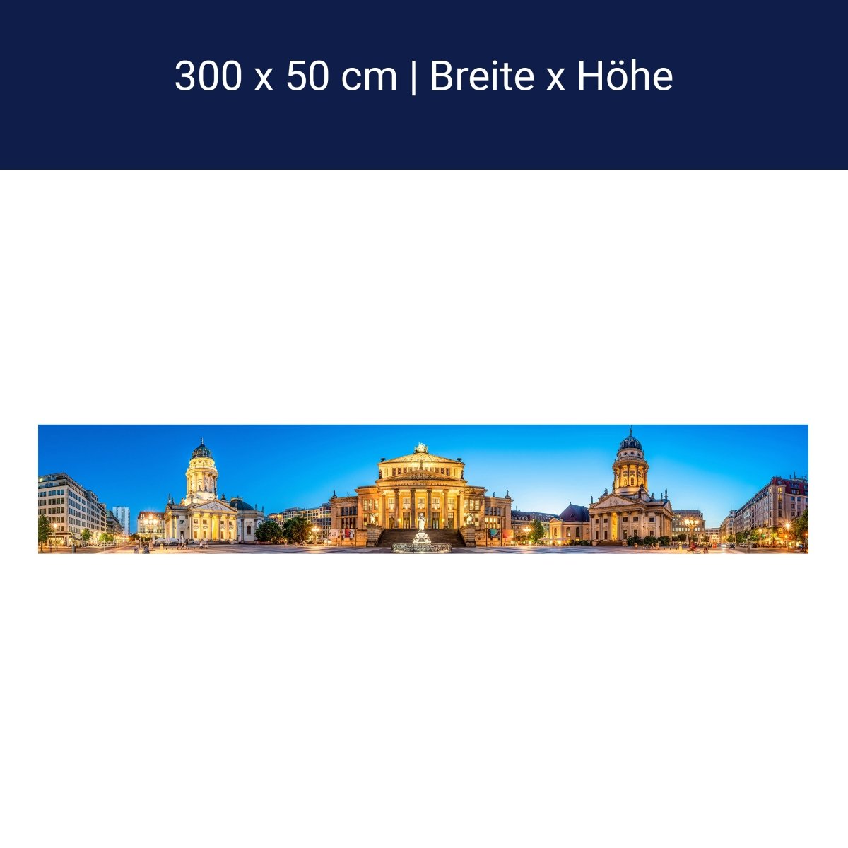 Panoramic photo wallpaper Gendarmenmarkt in Berlin M0040
