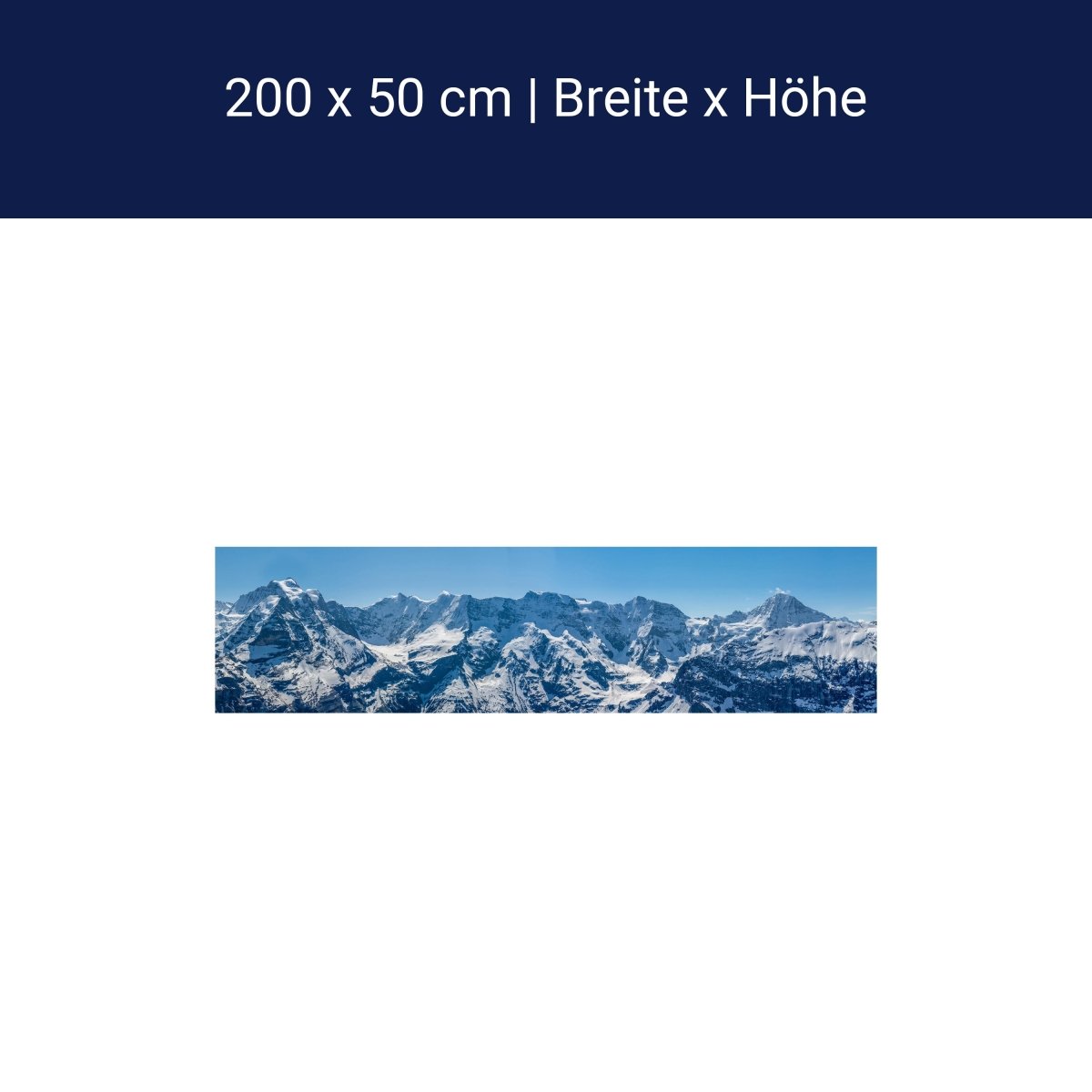 Panorama-Fototapete verschneite Schweizer Alpen M0041