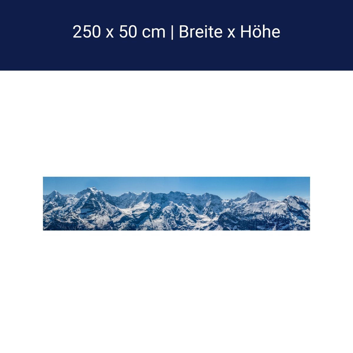 Panorama-Fototapete verschneite Schweizer Alpen M0041
