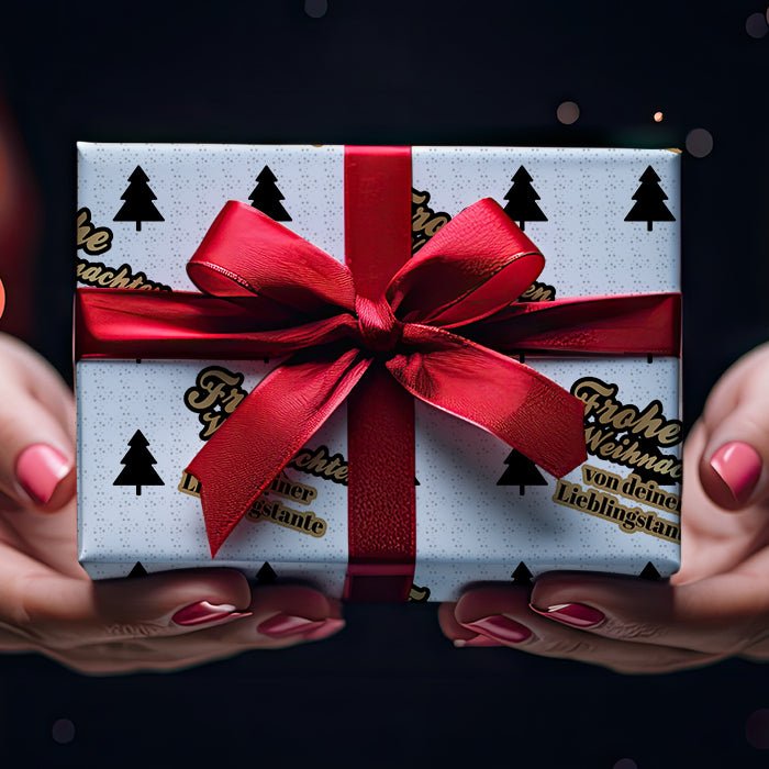 Geschenkpapier personalisiert Geschenkpapier Frohe Weihnachten Text M0042 - Bild 4