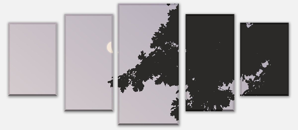 Leinwandbild Mehrteiler Schatten der Nacht M0043 entdecken - Bild 1