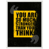 Poster so much stronger, Spray, Gelb M0044