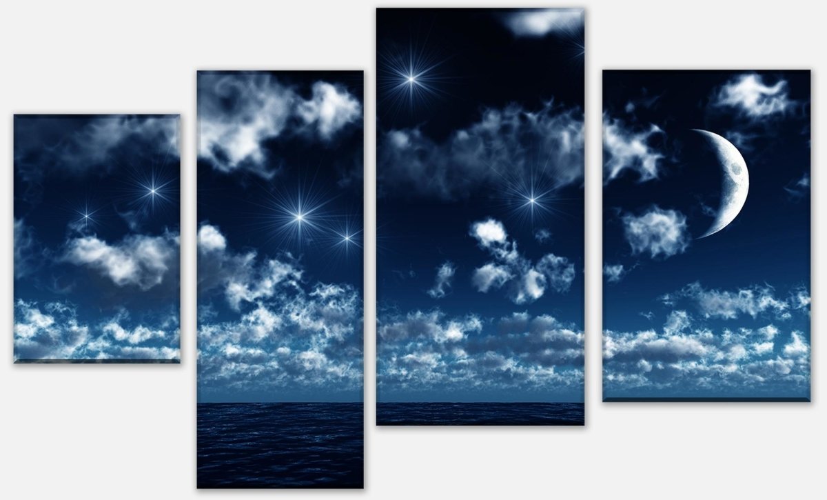 Canvas print Divider night sky M0045