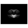 Wandbild Acrylglas Lippen, Schwarze Frauen Lippen, Beauty, Makeup M0051